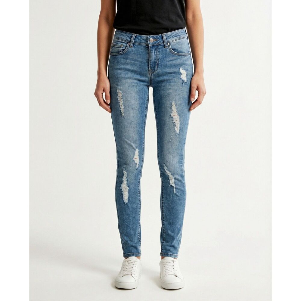 Denim 4 Us Destroyed Skinny Jeans